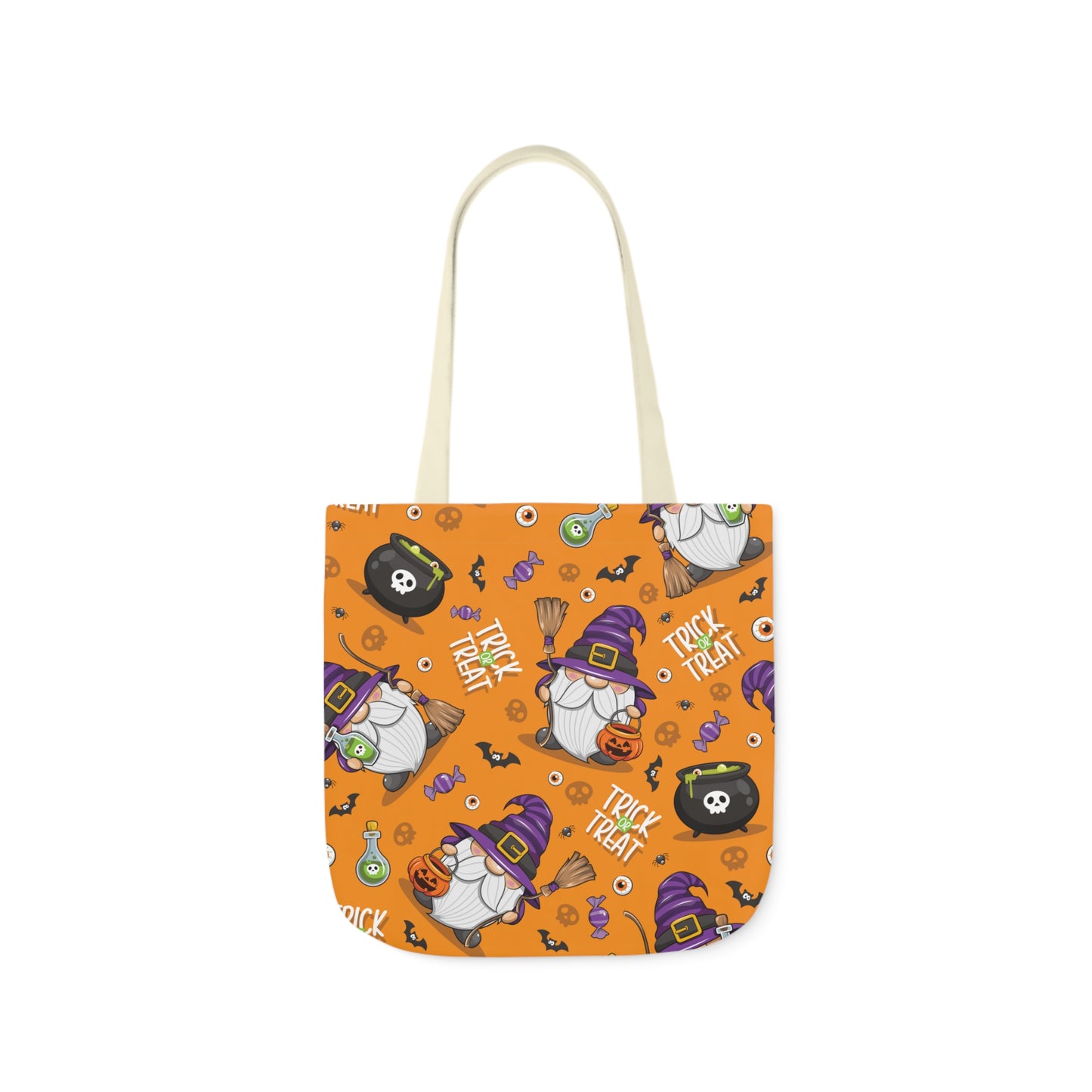 Witch Gnome Print Canvas Bag Halloween Trick-or-Treat