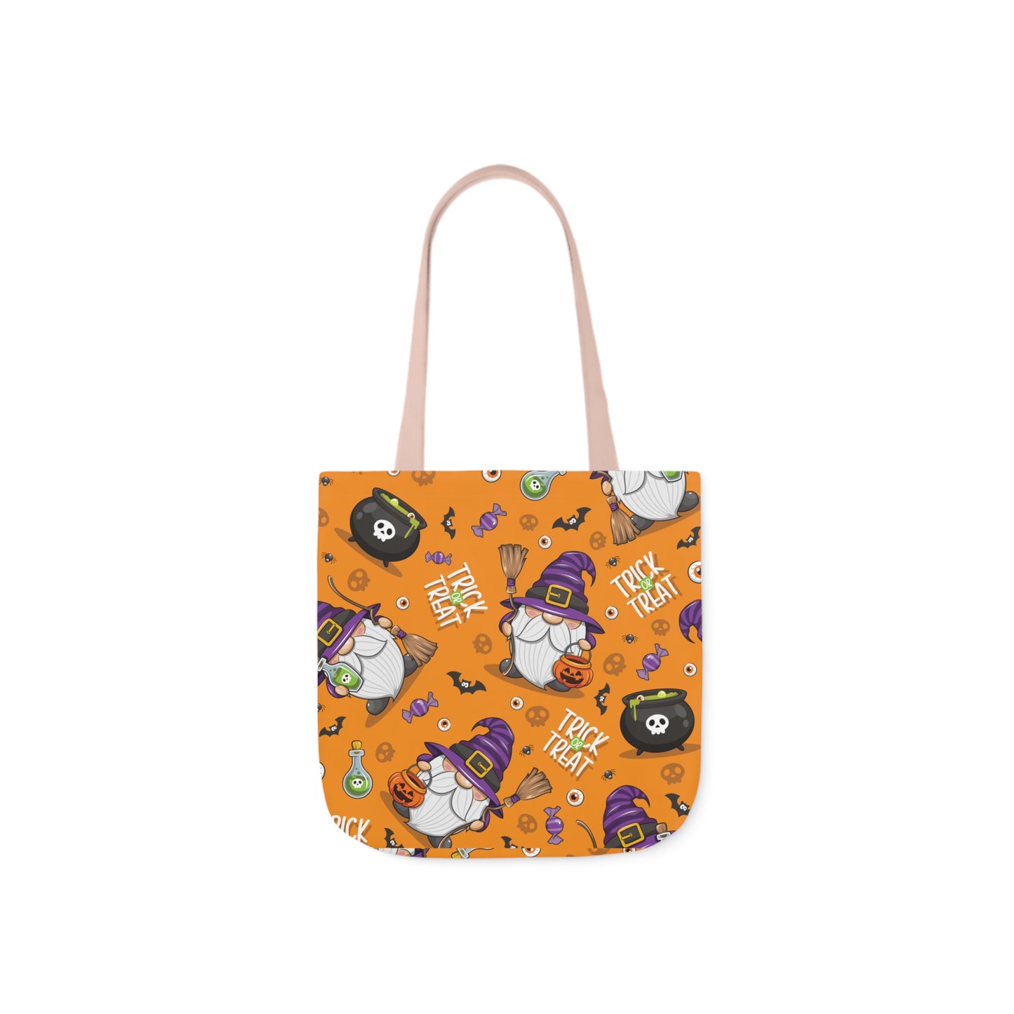 Witch Gnome Print Canvas Bag Halloween Trick-or-Treat
