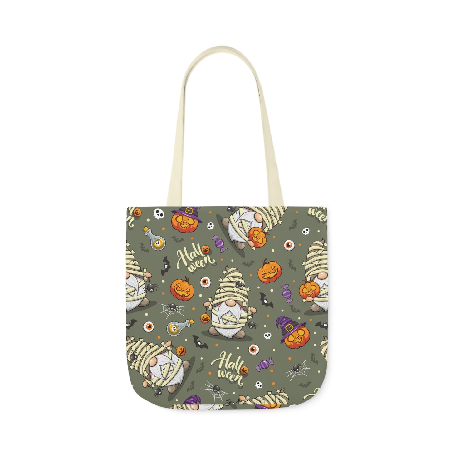 Mummy Gnome Print Canvas Bag Halloween Trick-or-Treat