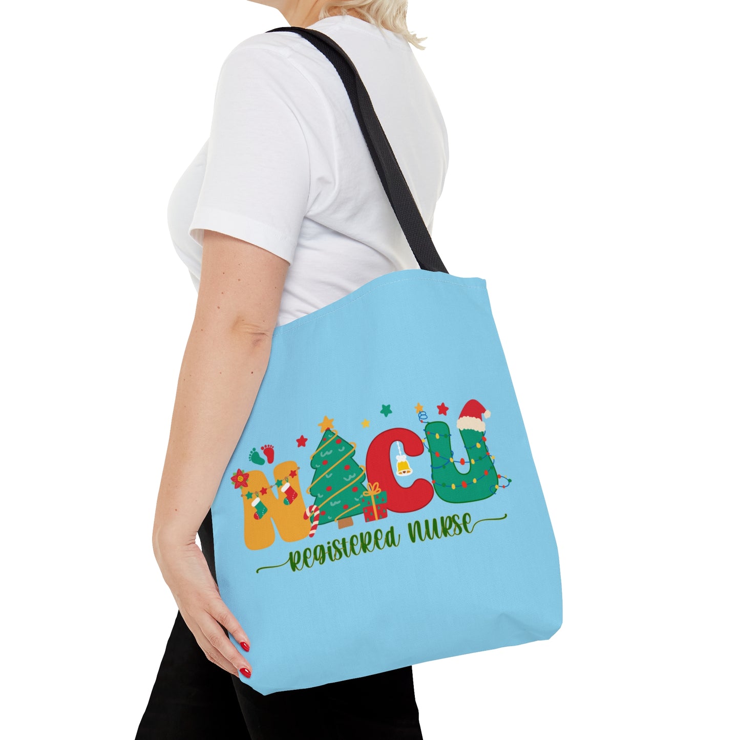 NICU Nurse Christmas Tote Bag