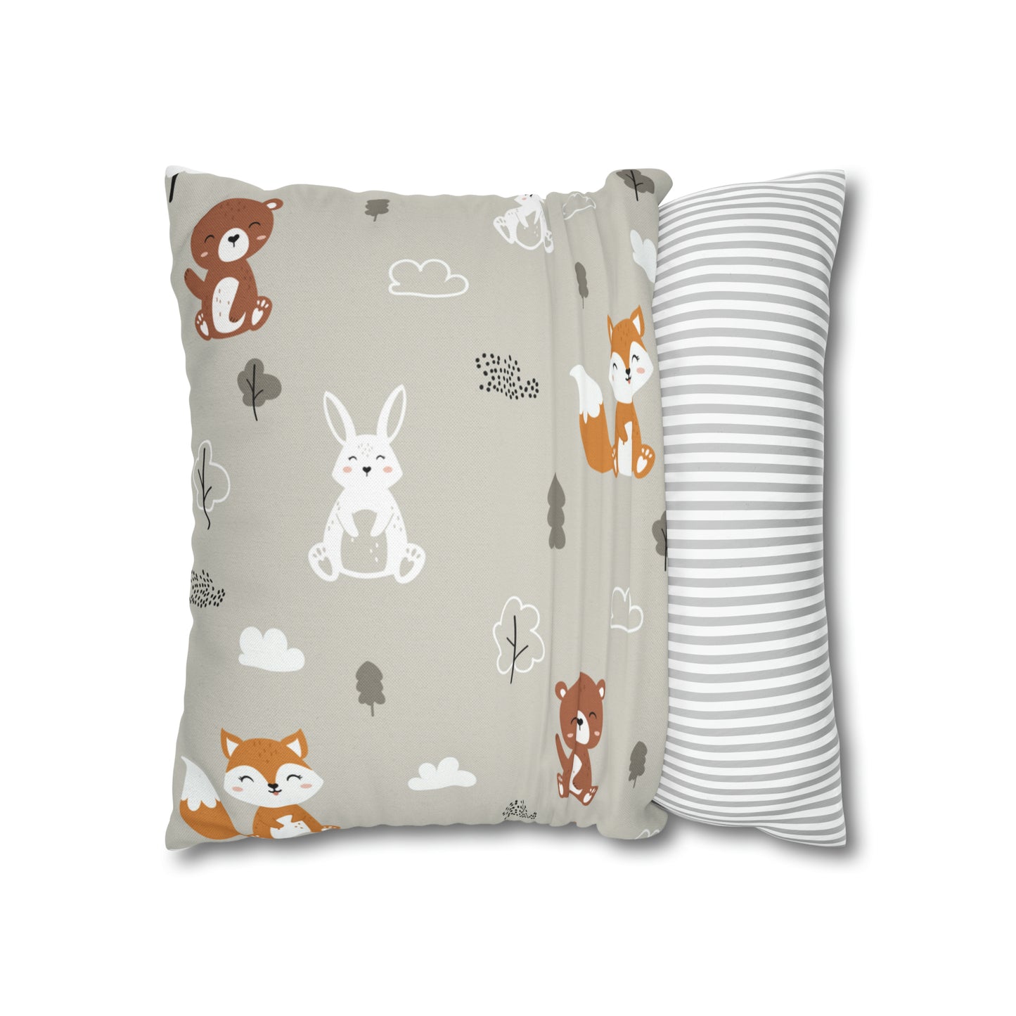 Fall Baby Fox Square Pillow Case