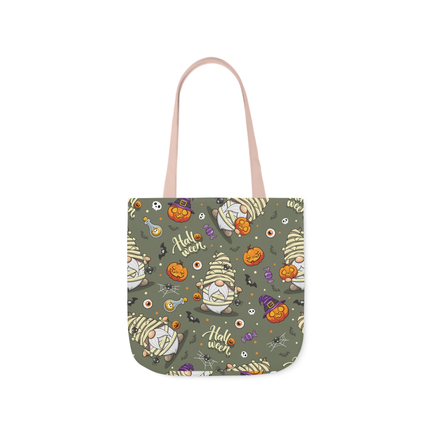 Mummy Gnome Print Canvas Bag Halloween Trick-or-Treat