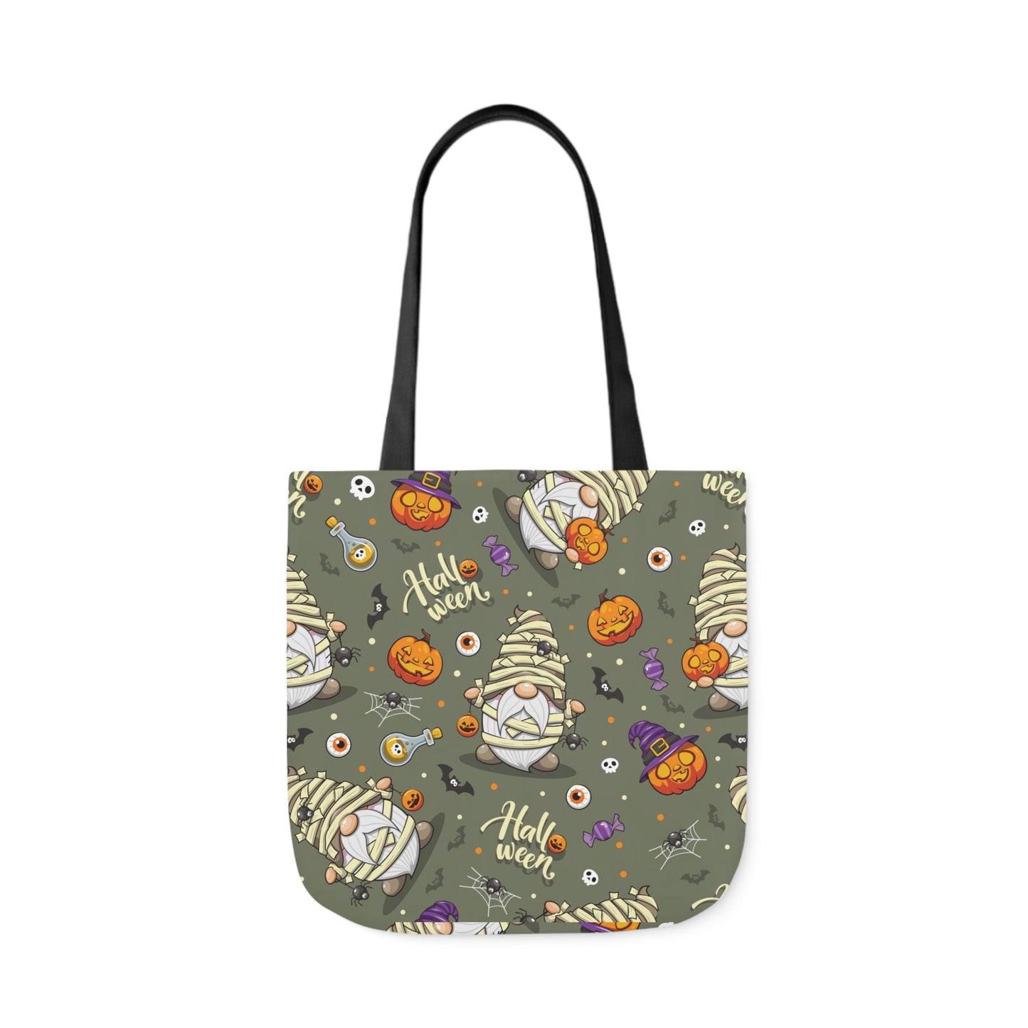 Mummy Gnome Print Canvas Bag Halloween Trick-or-Treat