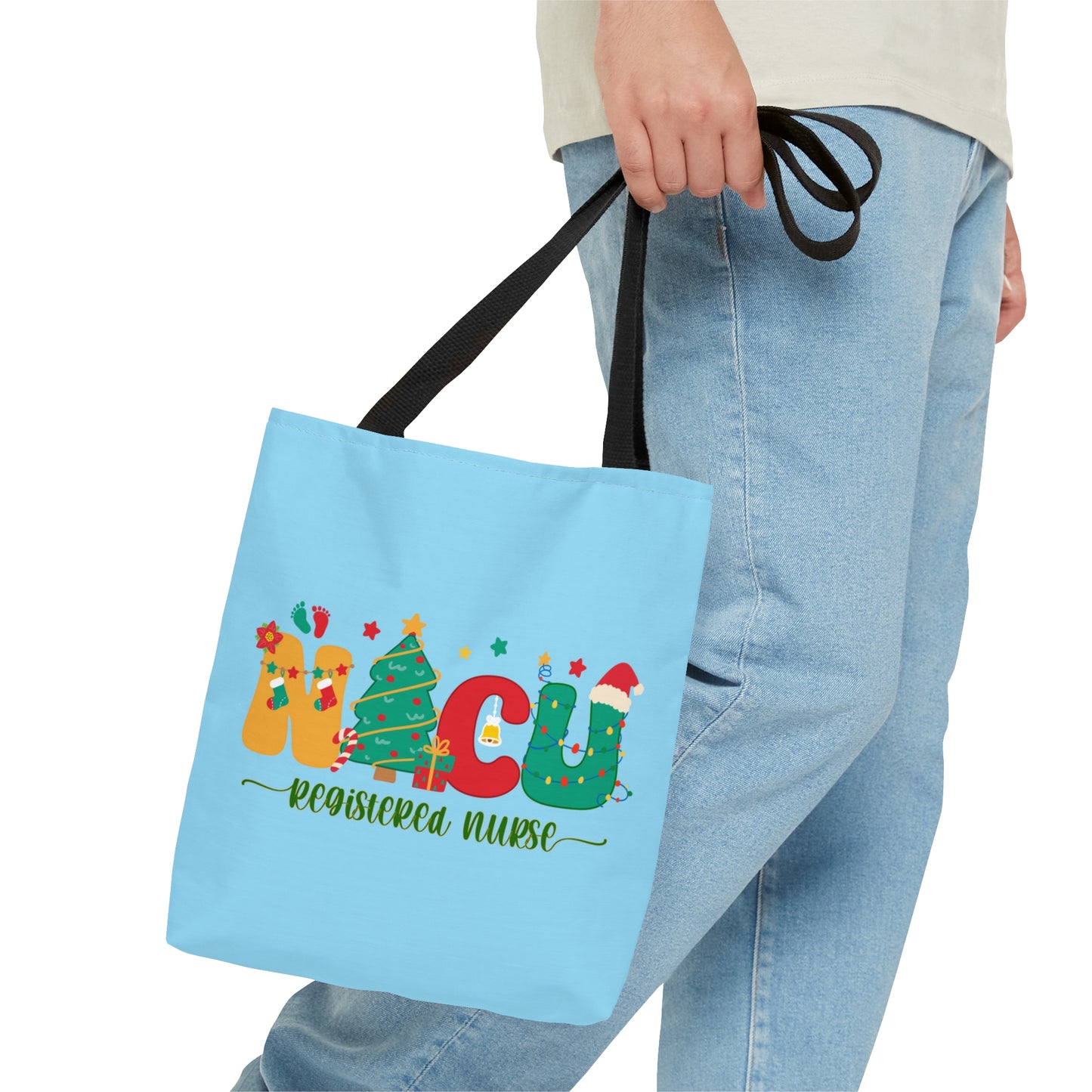 NICU Nurse Christmas Tote Bag