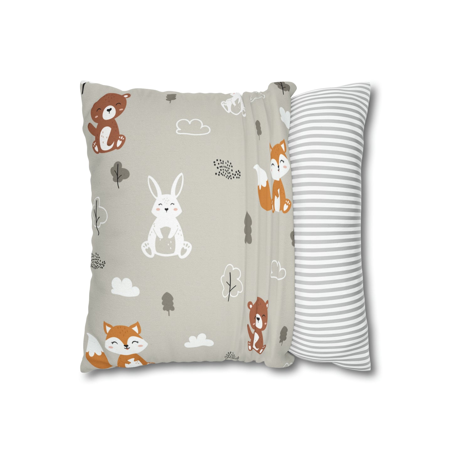 Fall Baby Fox Square Pillow Case