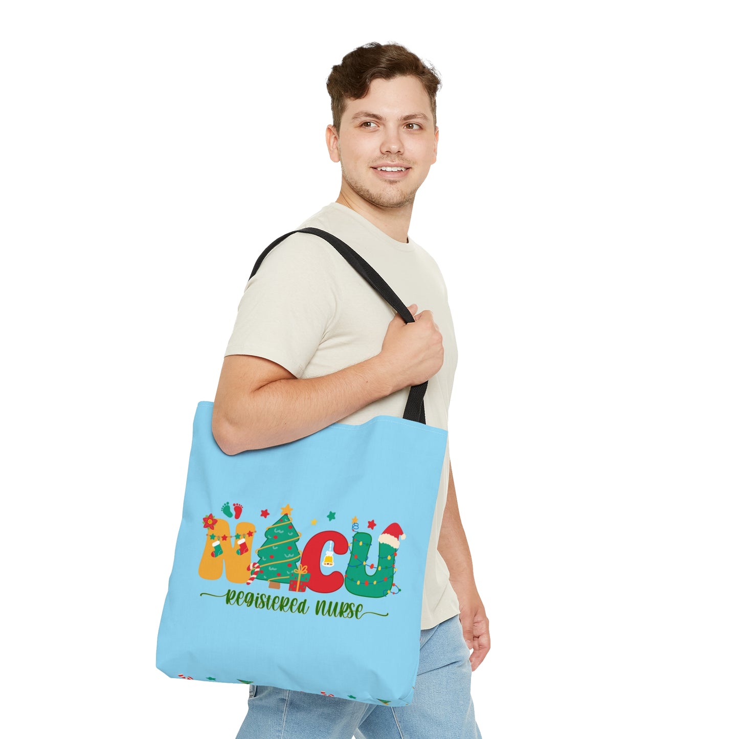 NICU Nurse Christmas Tote Bag