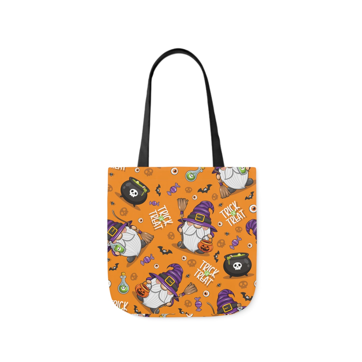 Witch Gnome Print Canvas Bag Halloween Trick-or-Treat