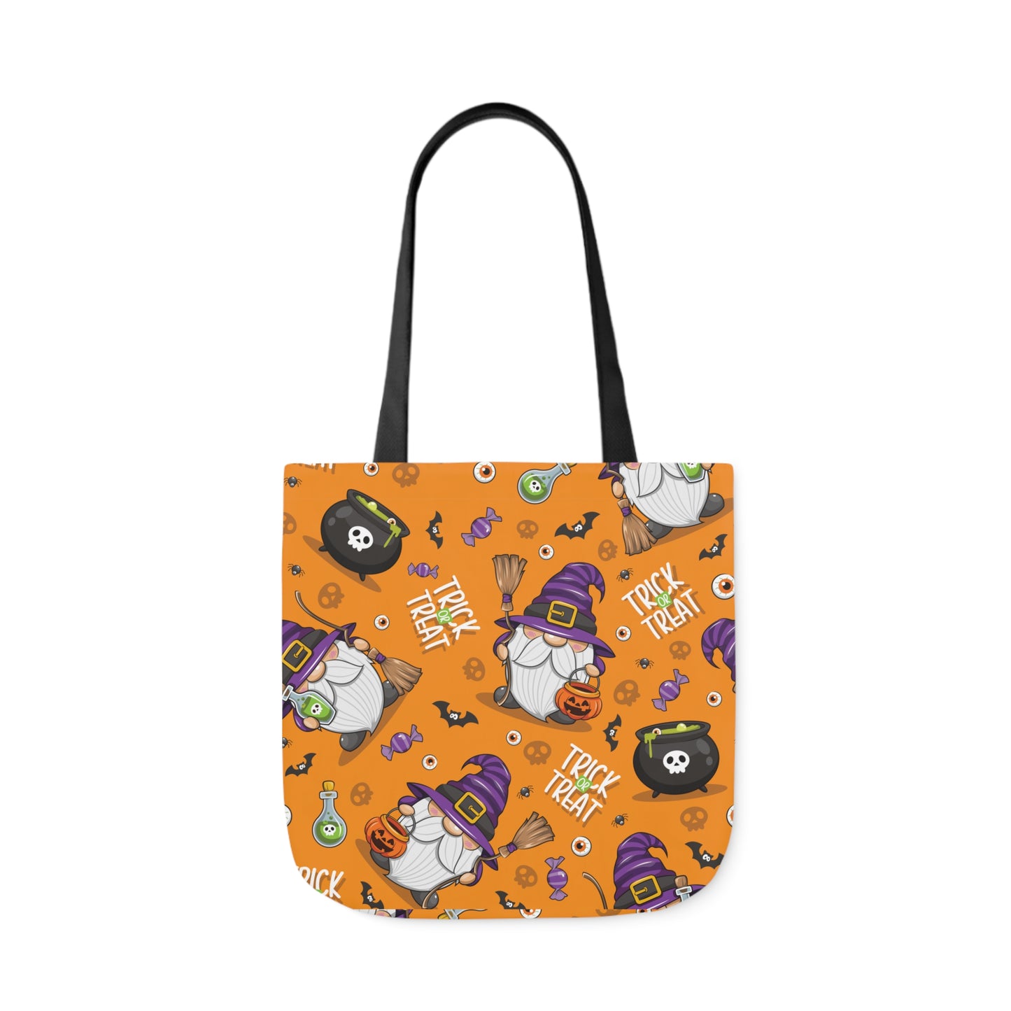 Witch Gnome Print Canvas Bag Halloween Trick-or-Treat