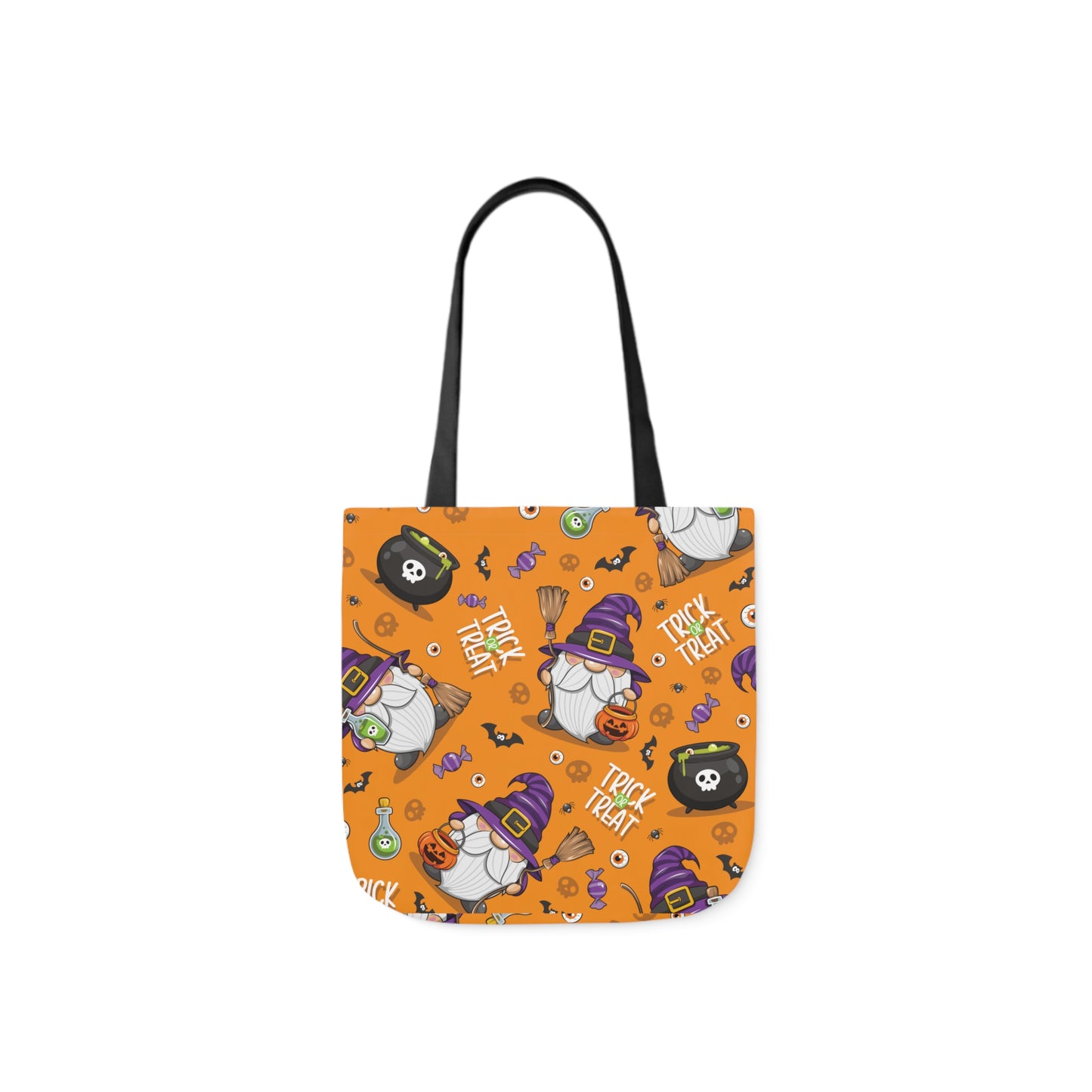 Witch Gnome Print Canvas Bag Halloween Trick-or-Treat