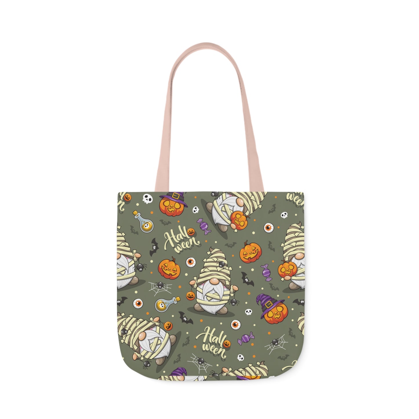 Mummy Gnome Print Canvas Bag Halloween Trick-or-Treat