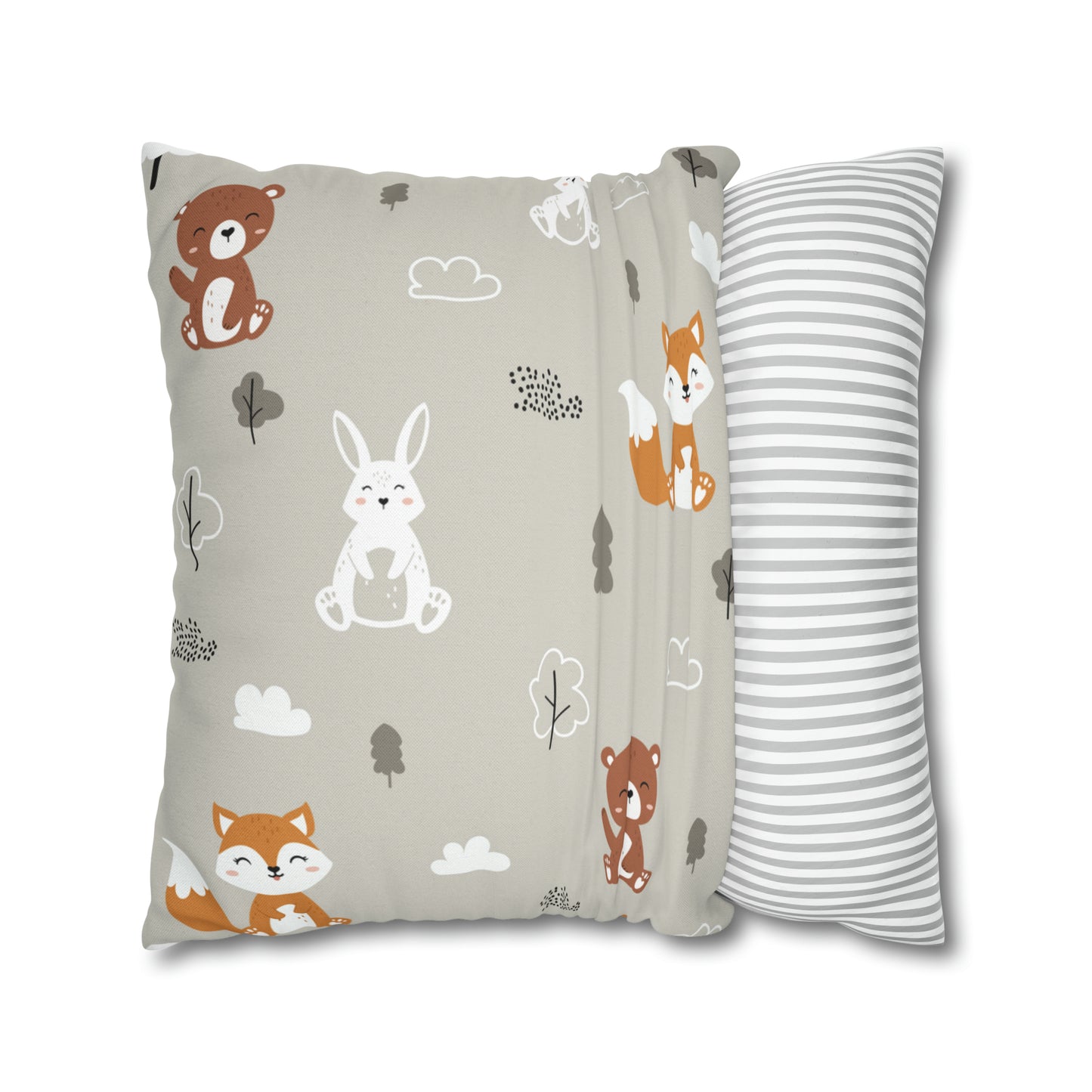 Fall Baby Fox Square Pillow Case