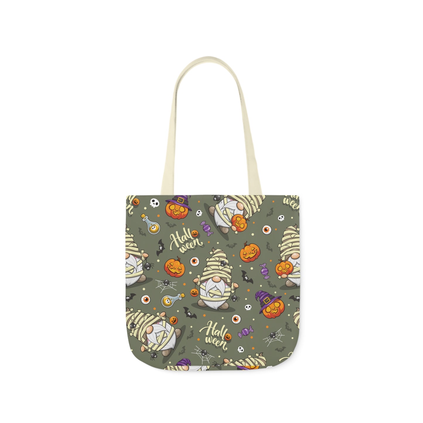 Mummy Gnome Print Canvas Bag Halloween Trick-or-Treat