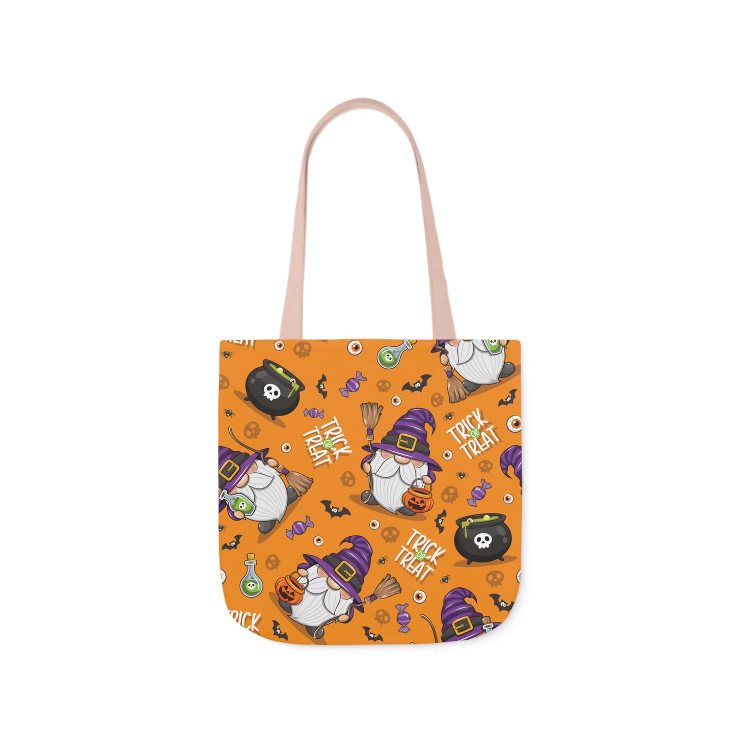 Witch Gnome Print Canvas Bag Halloween Trick-or-Treat