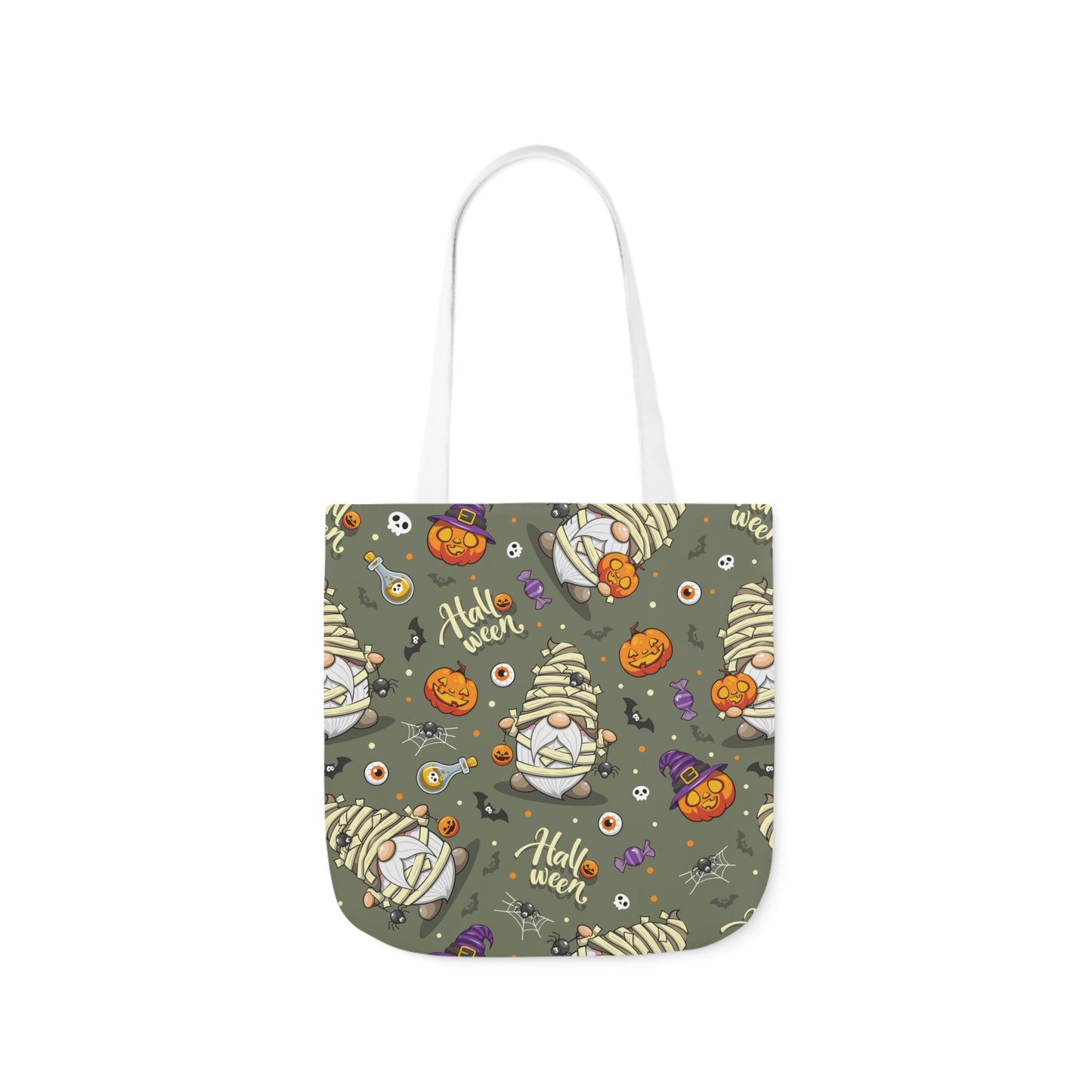 Mummy Gnome Print Canvas Bag Halloween Trick-or-Treat
