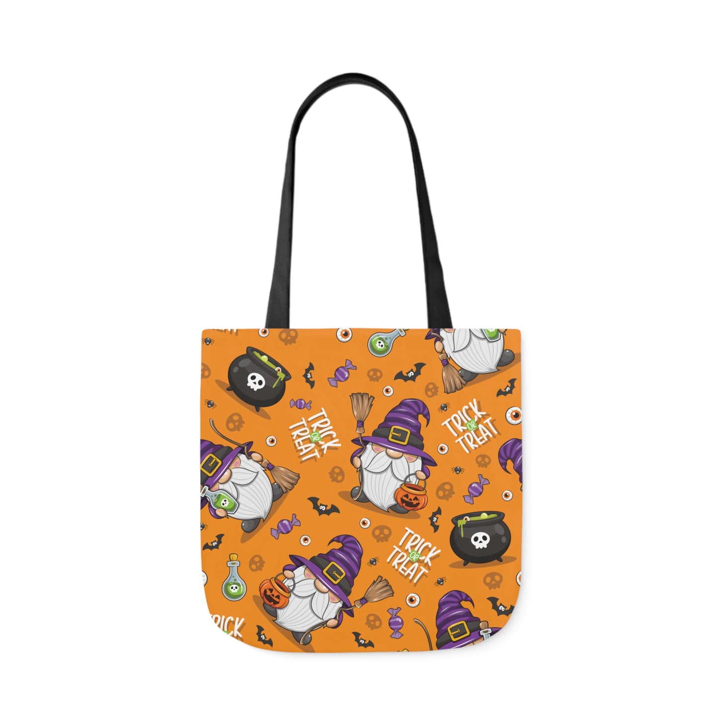 Witch Gnome Print Canvas Bag Halloween Trick-or-Treat