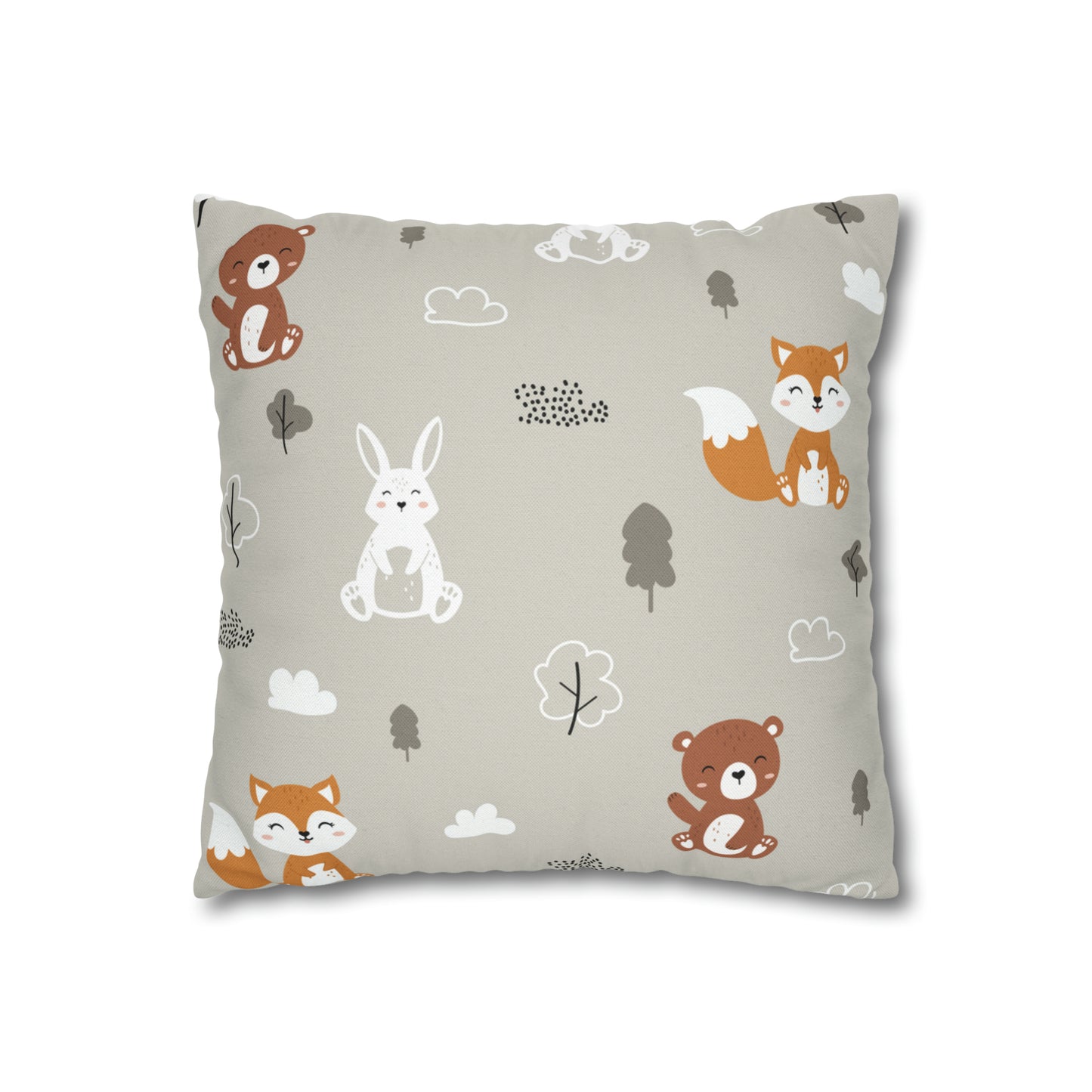 Fall Baby Fox Square Pillow Case