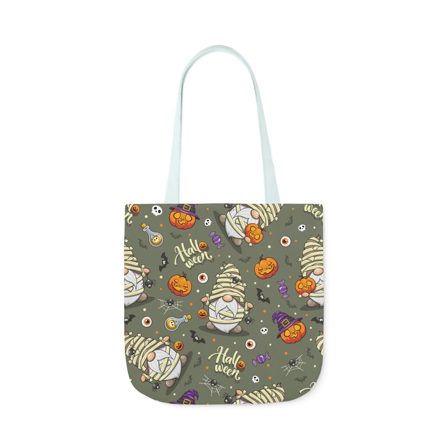 Mummy Gnome Print Canvas Bag Halloween Trick-or-Treat
