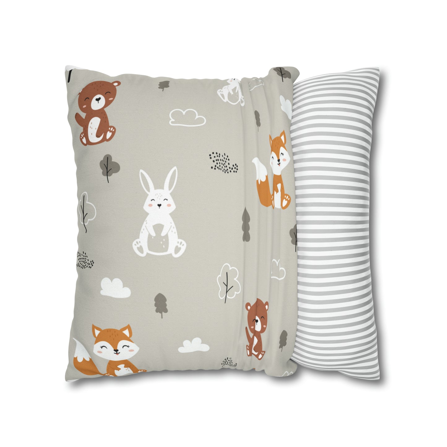 Fall Baby Fox Square Pillow Case