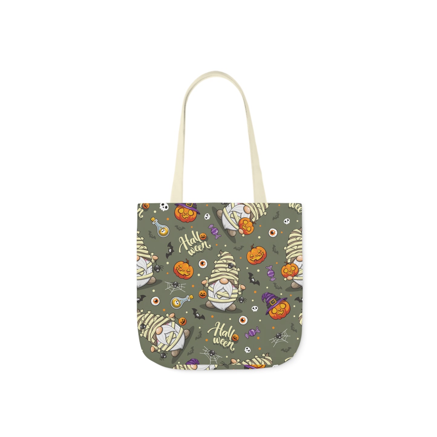 Mummy Gnome Print Canvas Bag Halloween Trick-or-Treat