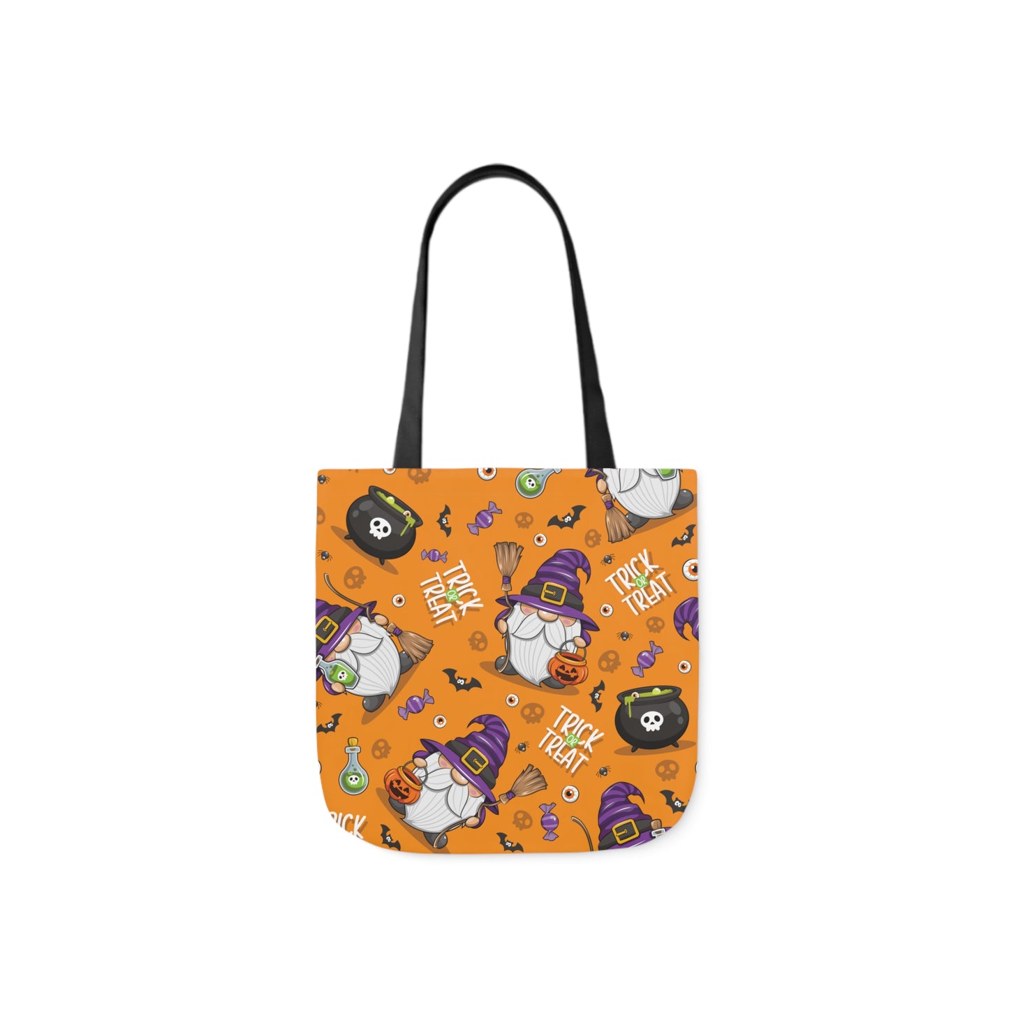 Witch Gnome Print Canvas Bag Halloween Trick-or-Treat