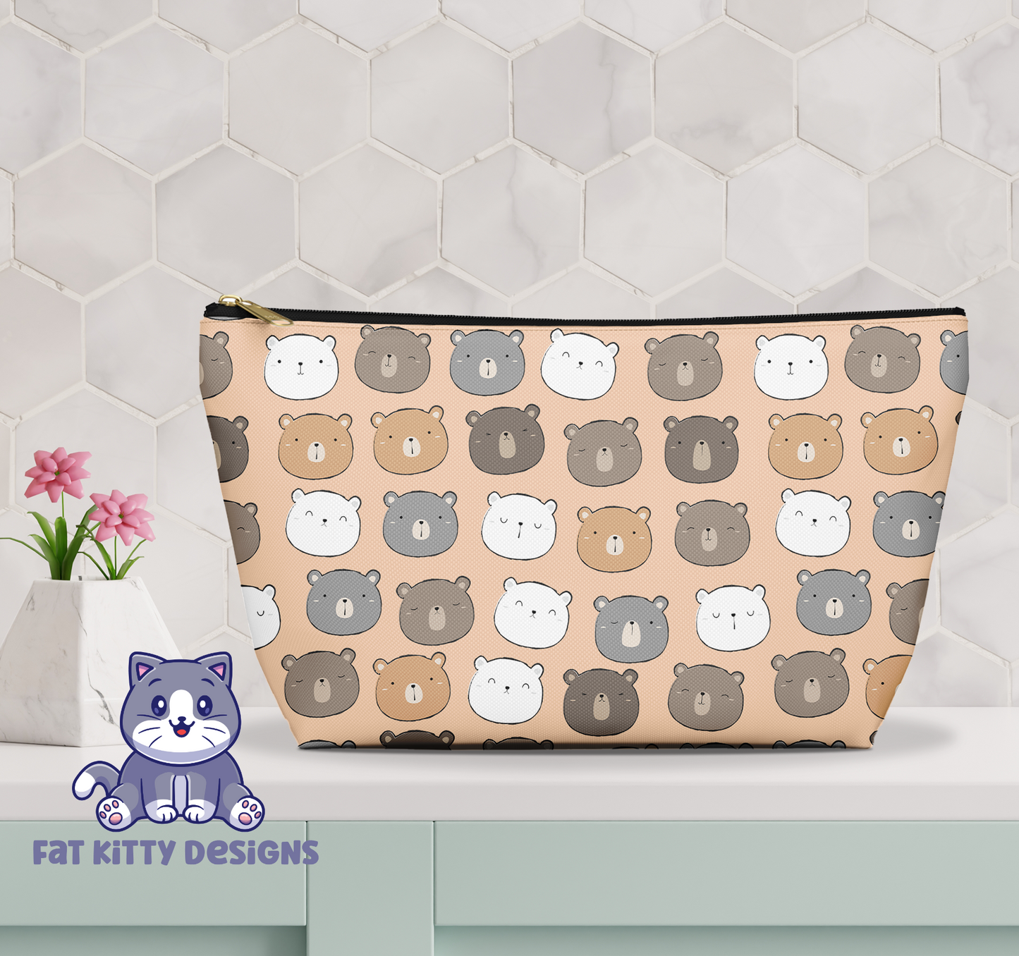 Hello Bears Accessory Pouch Cosmetic Bag