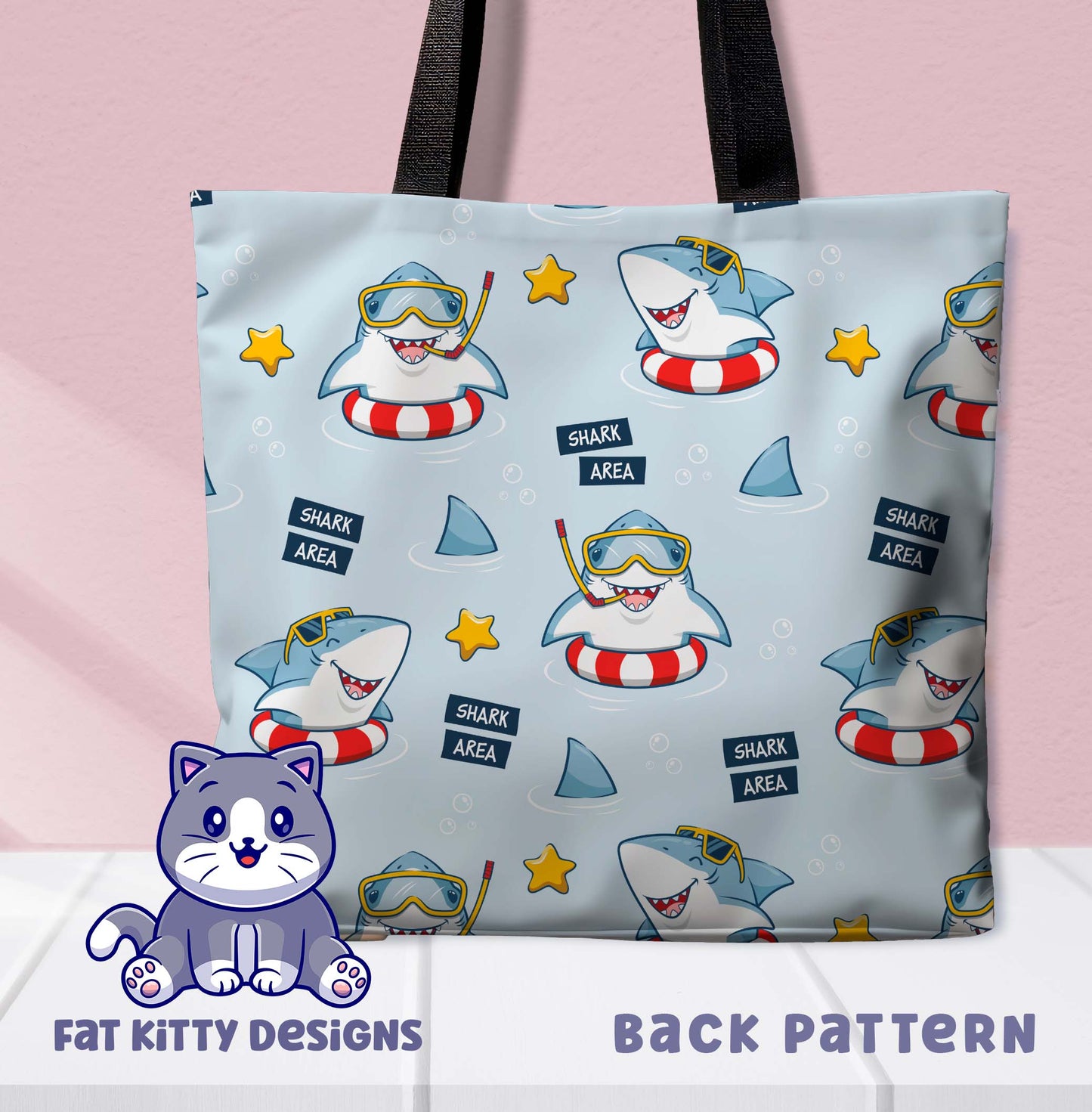 Snorkel Sharks Tote Bag