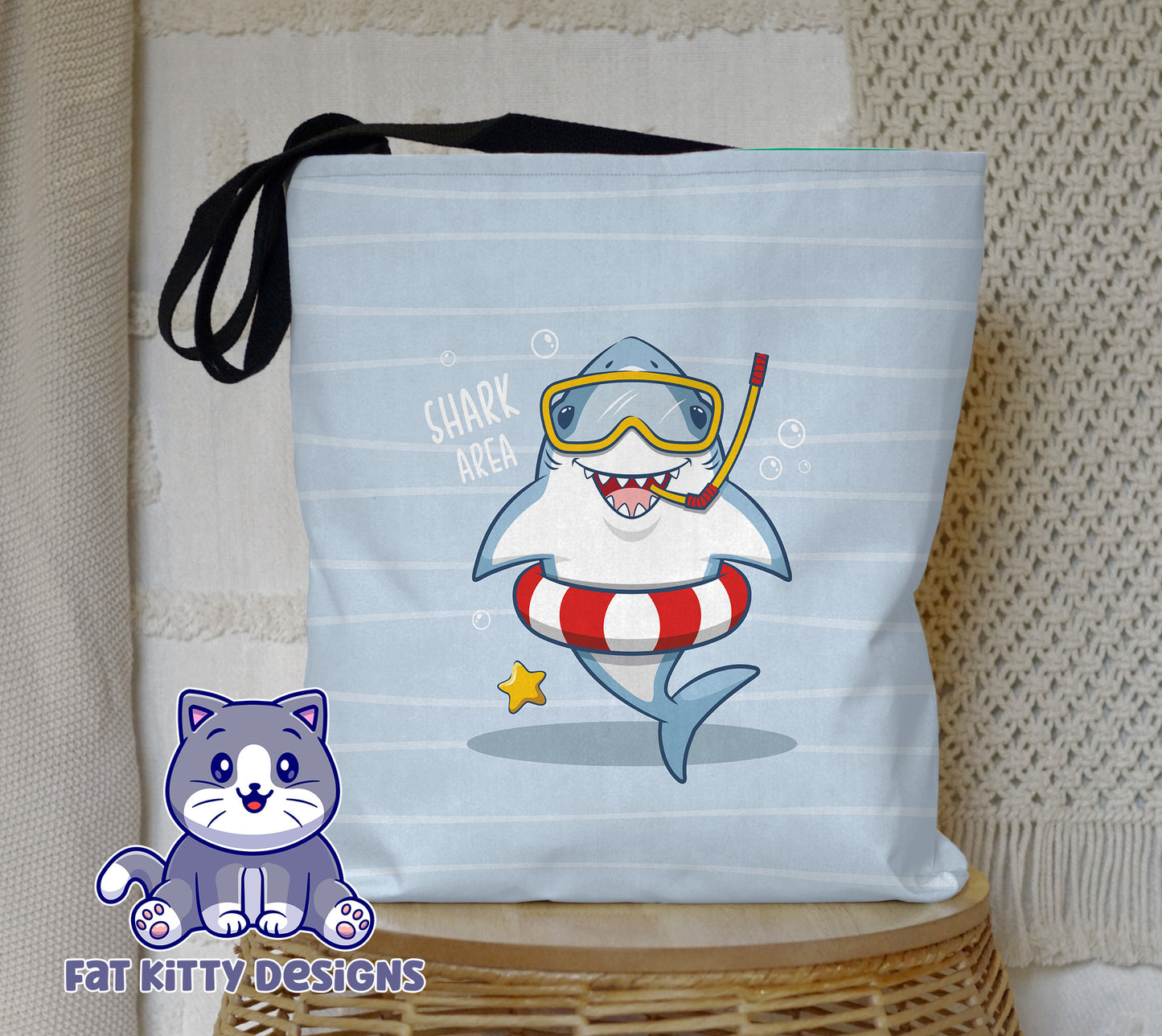 Snorkel Sharks Tote Bag