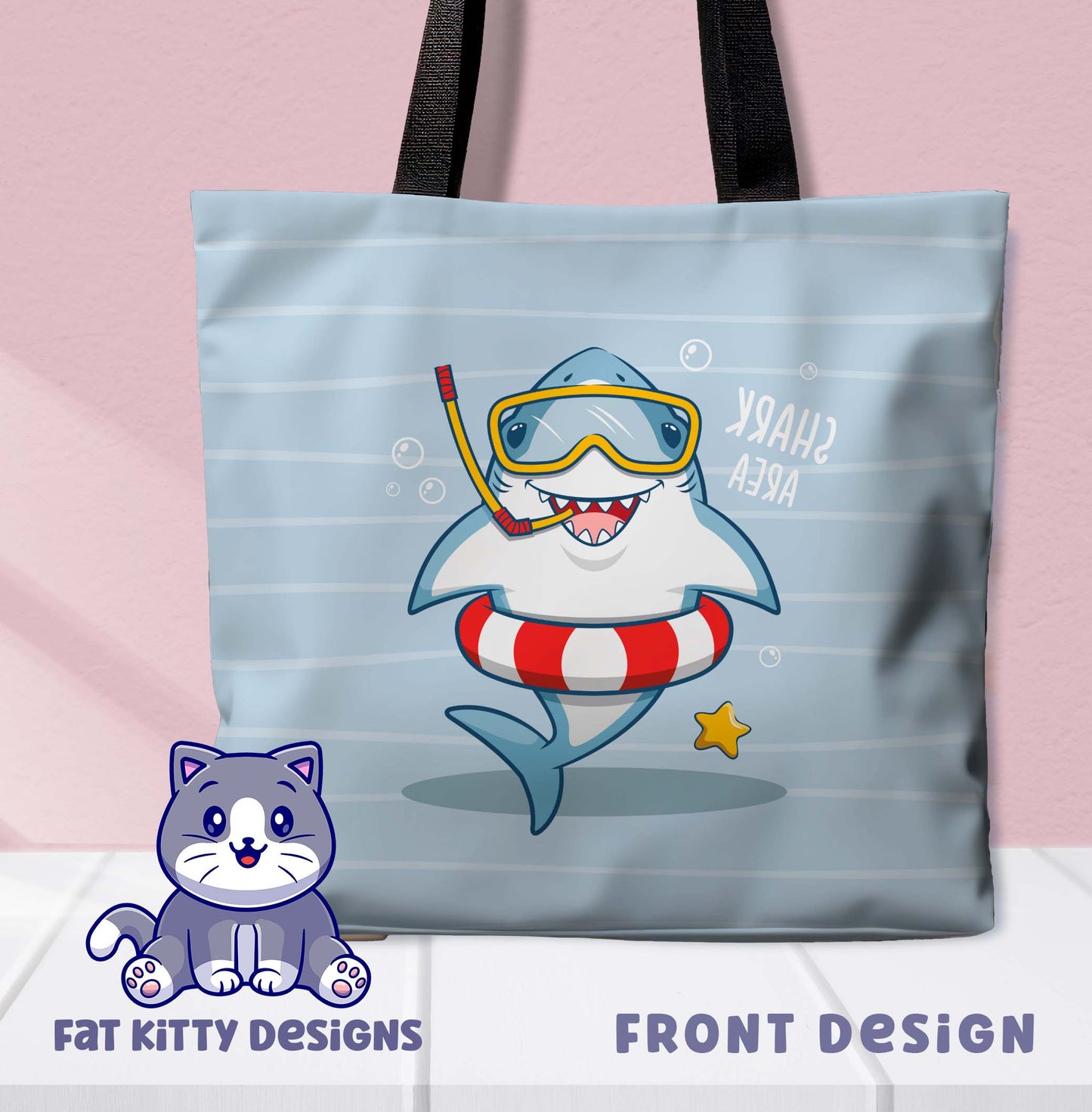 Snorkel Sharks Tote Bag