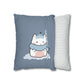 Chilly Cat Winter Square Pillow Case