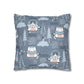 Chilly Cat Winter Square Pillow Case