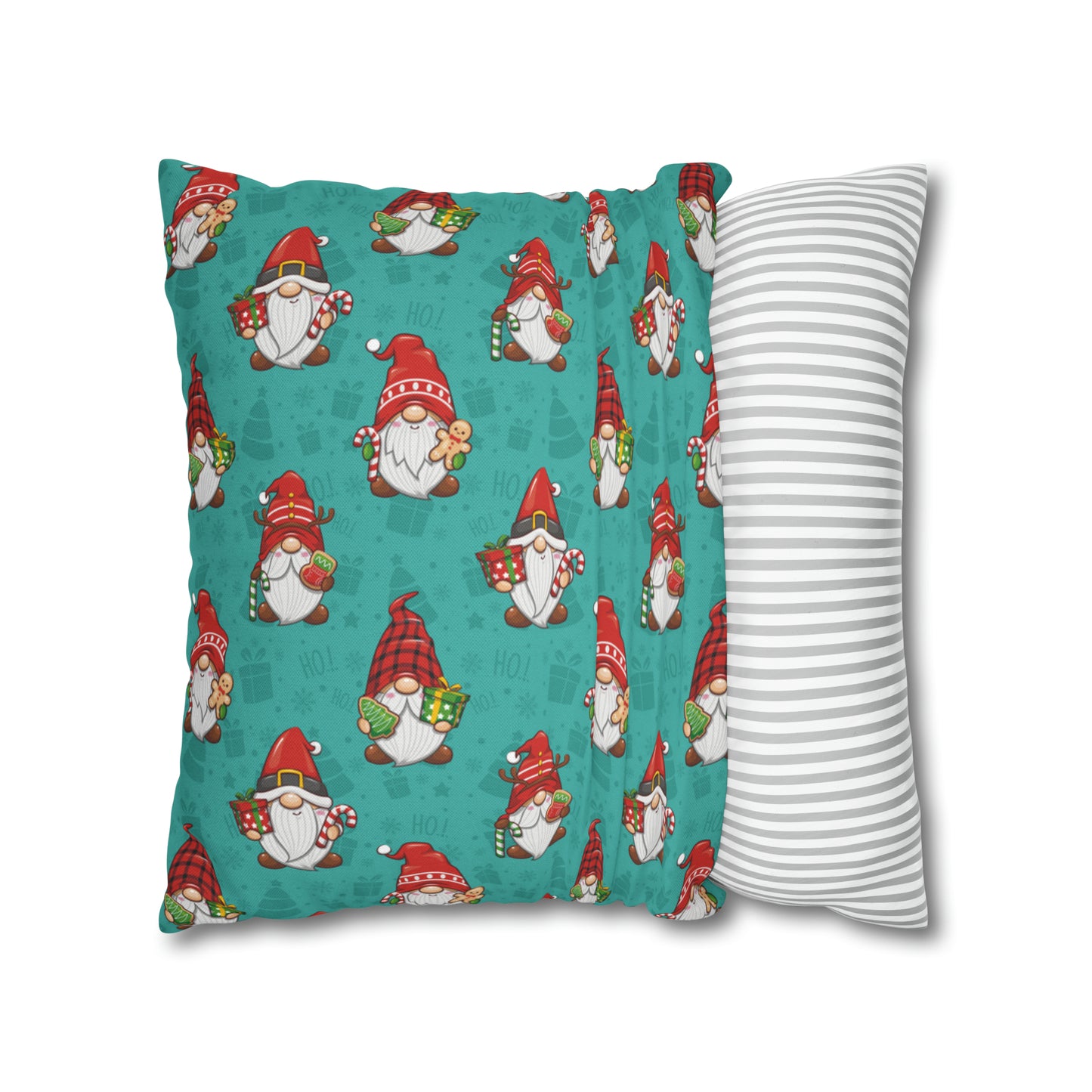 Christmas Cookie Gnome Square Pillow Case