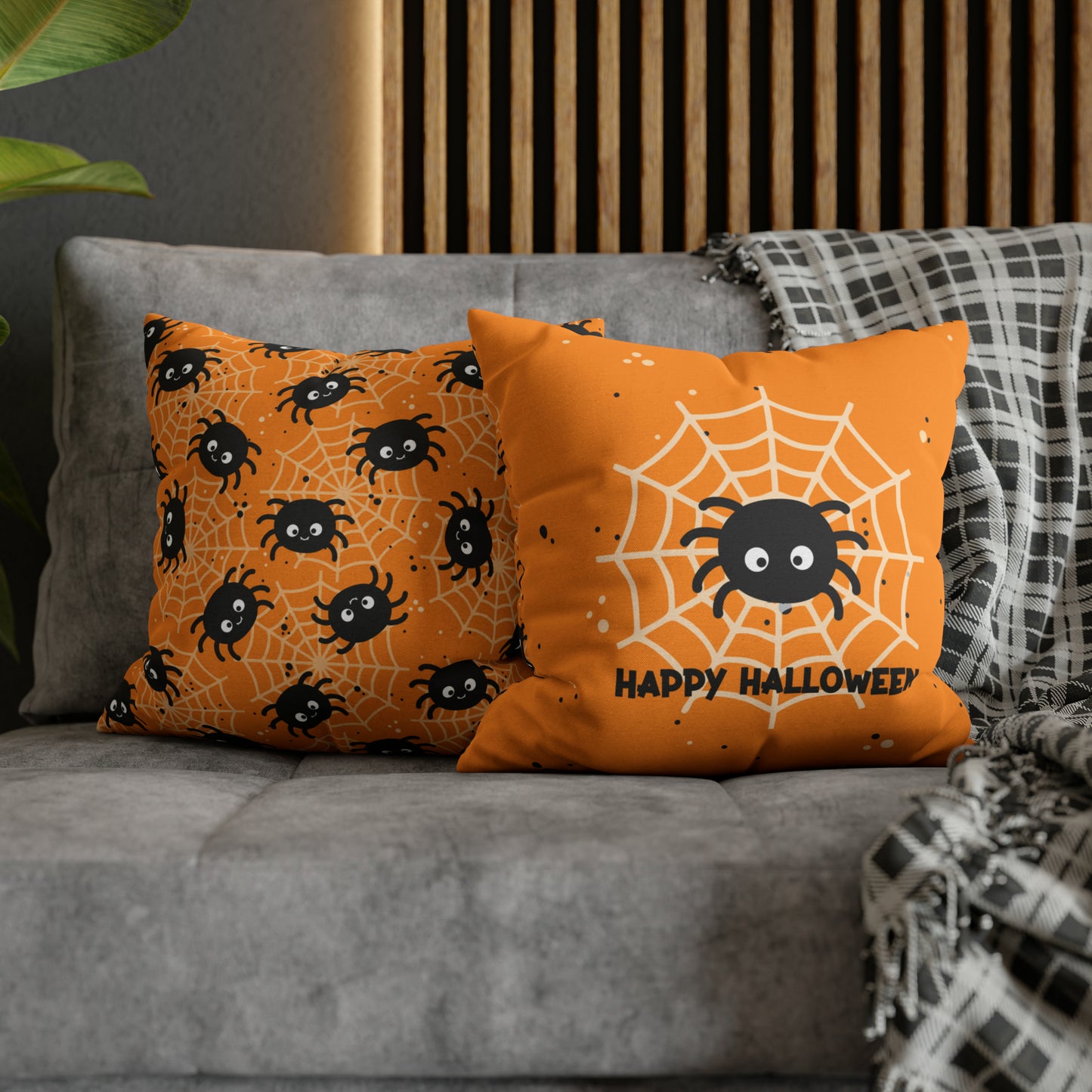 Halloween Spider Square Pillow Case