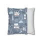 Chilly Cat Winter Square Pillow Case