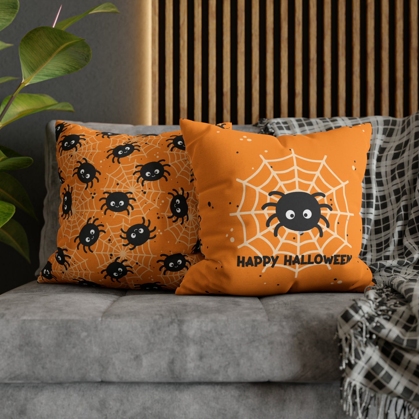 Halloween Spider Square Pillow Case