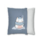 Chilly Cat Winter Square Pillow Case