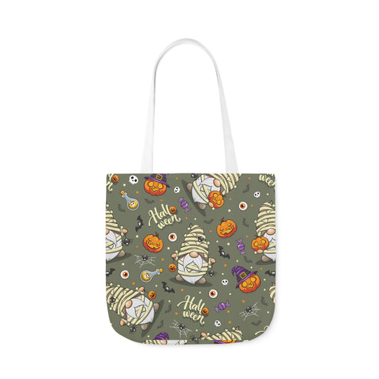 Mummy Gnome Print Canvas Bag Halloween Trick-or-Treat