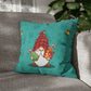 Christmas Cookie Gnome Square Pillow Case