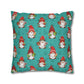 Christmas Cookie Gnome Square Pillow Case