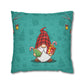 Christmas Cookie Gnome Square Pillow Case