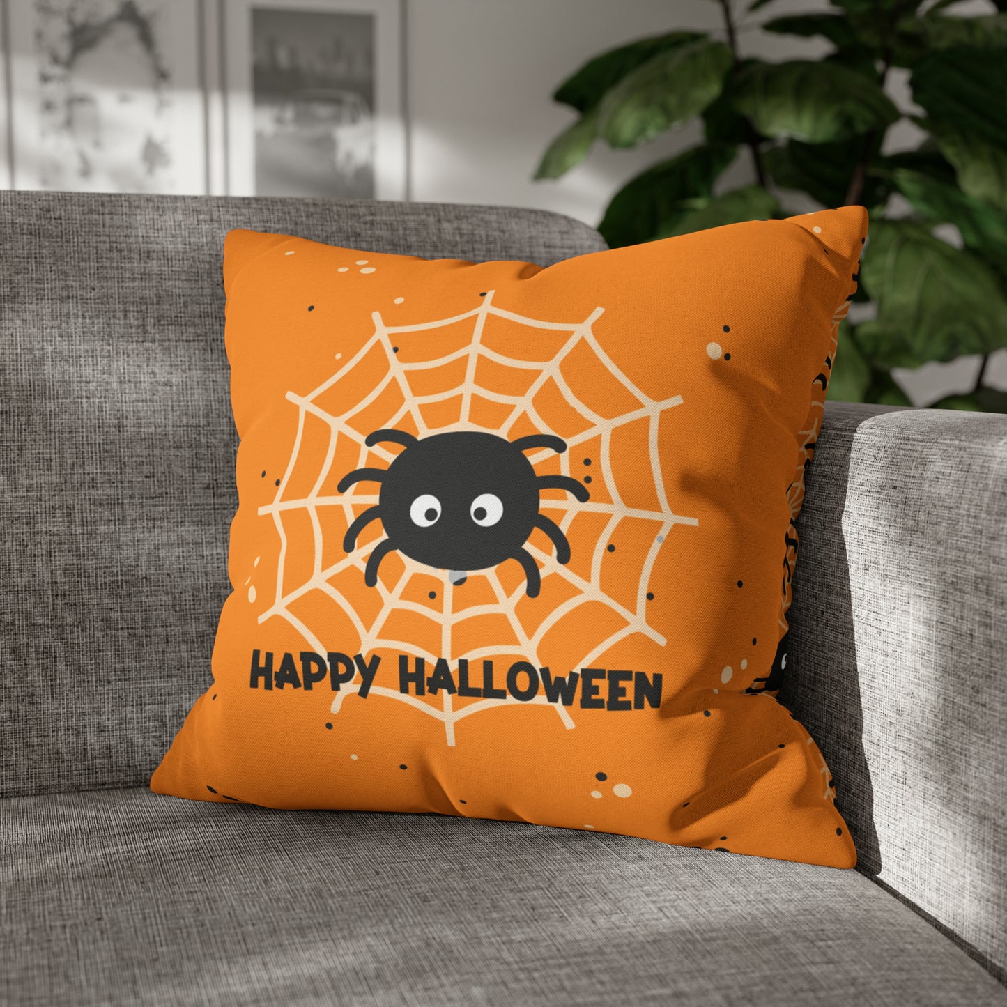 Halloween Spider Square Pillow Case