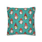 Christmas Cookie Gnome Square Pillow Case