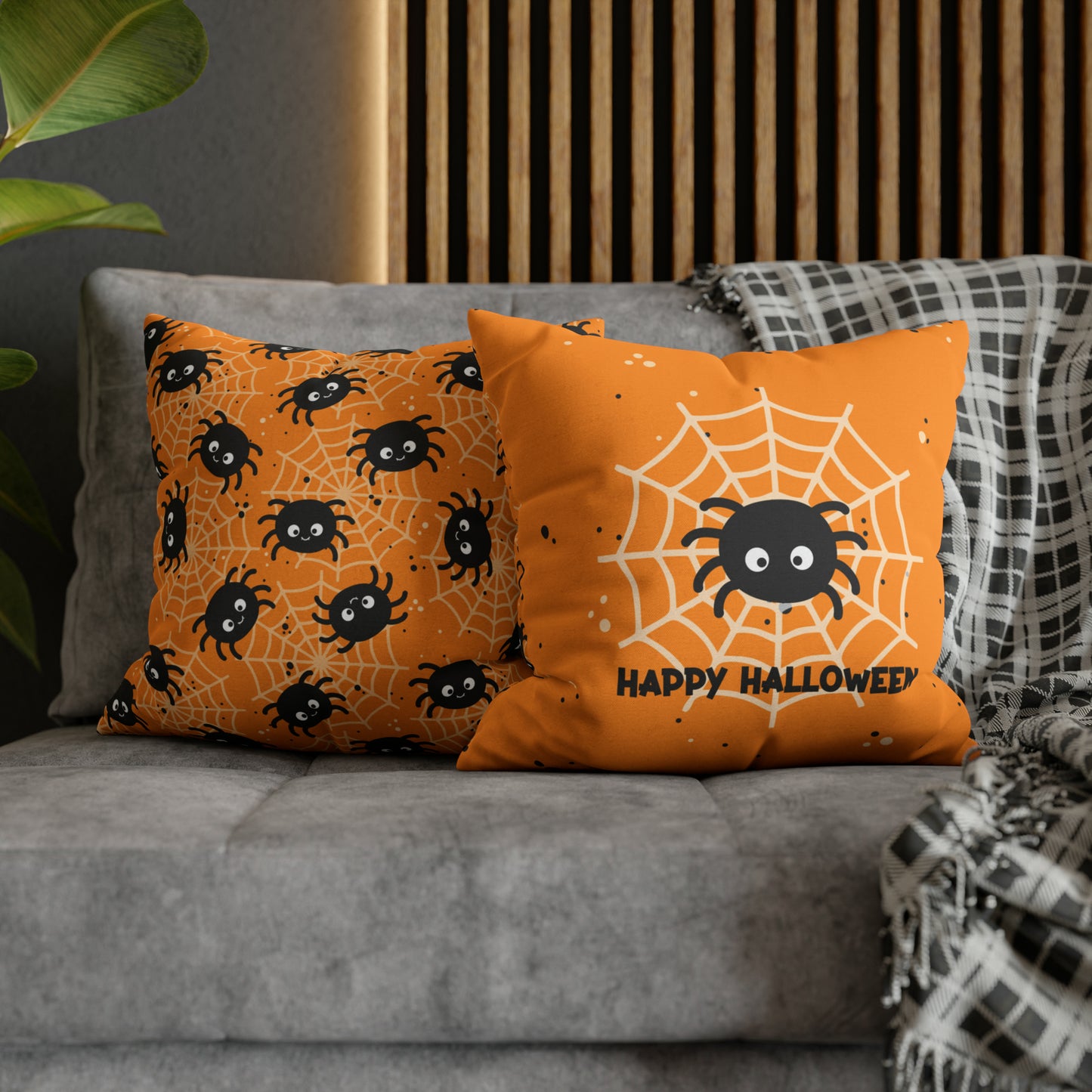 Halloween Spider Square Pillow Case