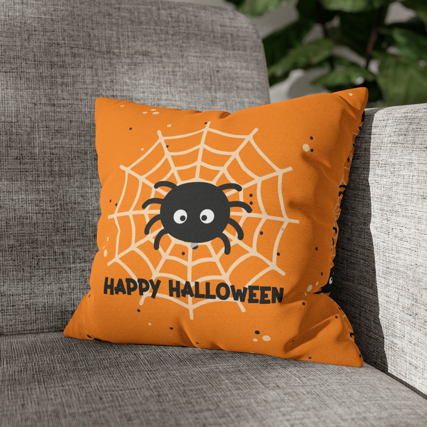 Halloween Spider Square Pillow Case