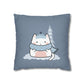 Chilly Cat Winter Square Pillow Case