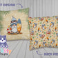 Beach Gnome Square Pillow Case