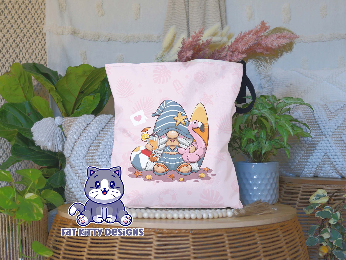 Beach Party Gnome Tote Bag