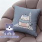 Chilly Cat Winter Square Pillow Case