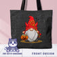 Cute Devil Gnome Tote Bag Halloween