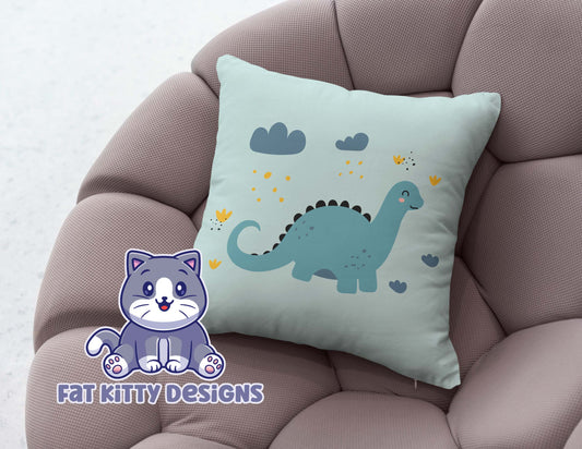 Dinosaur Square Pillow Case