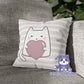 Floral Cats Square Pillow Case